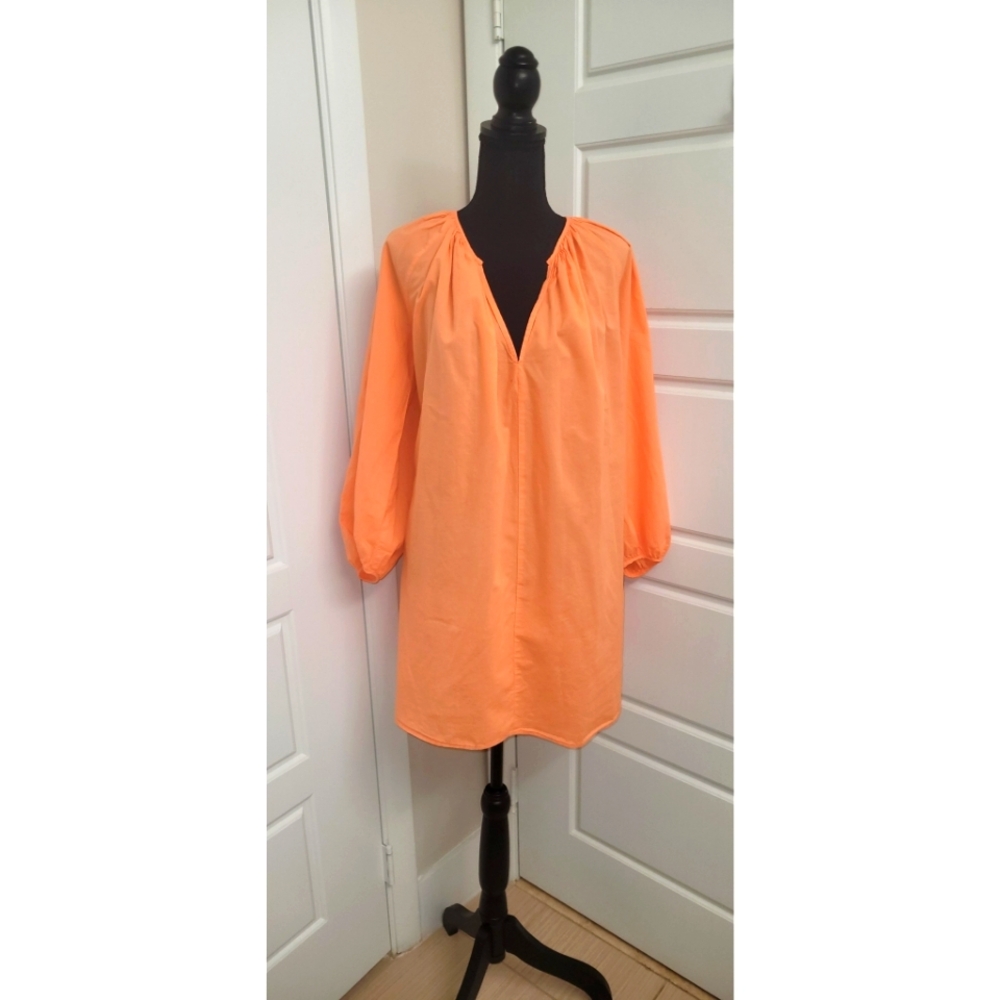 Cotton peasant dress, size L